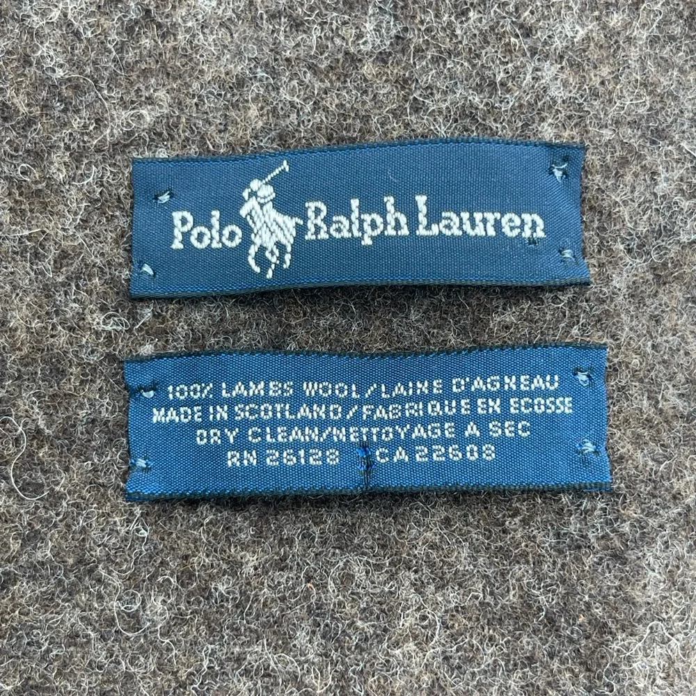 Polo Ralph Lauren Donegal Brown Wool Scarf
